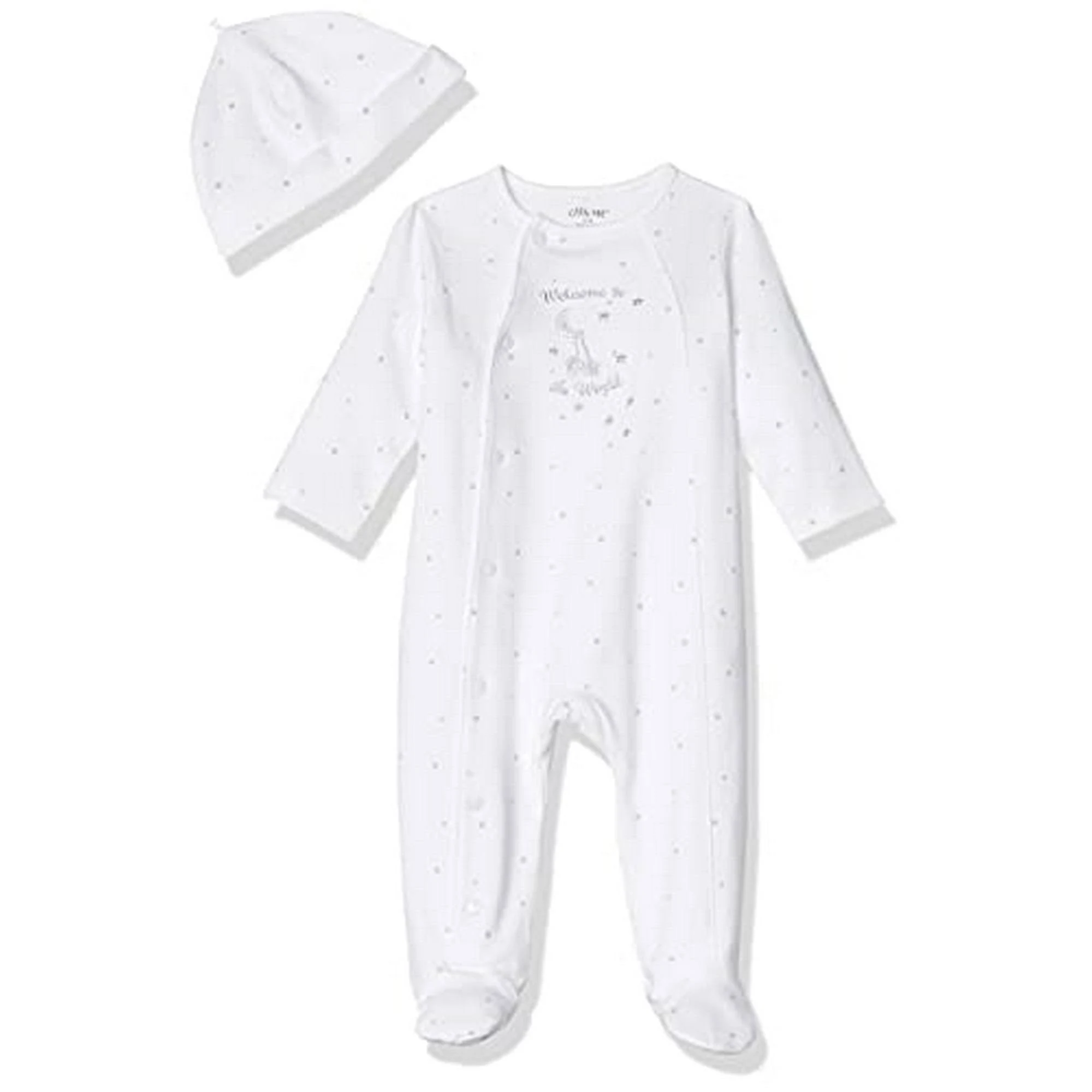 Little Me Unisex Baby 2-piece Footie And Cap Set