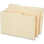 Staples 810353 Heavyweight Manila File Folders 3 Tab Legal 50/Box