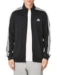 Adidas Men's Essentials Warm-Up 3-Stripes Track Jacket, Black