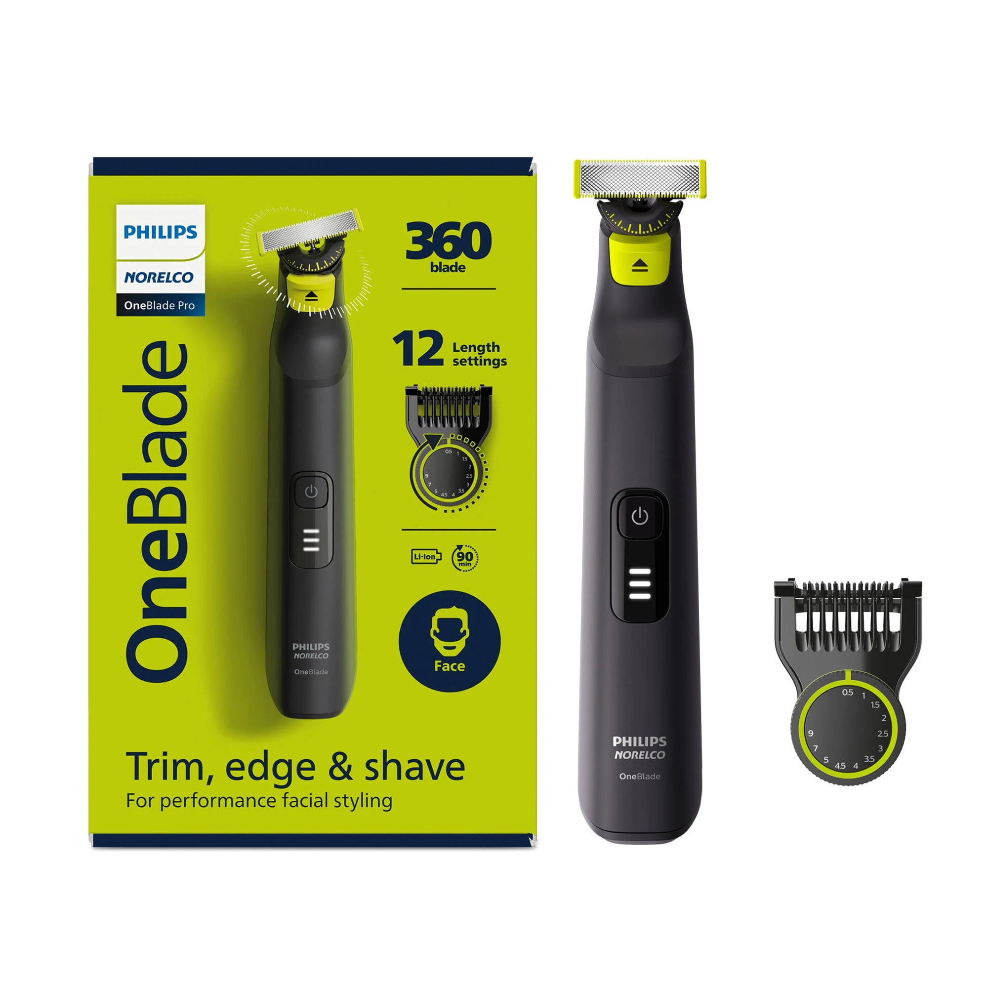 Philips Norelco OneBlade 360 Pro Hybrid Electric Trimmer