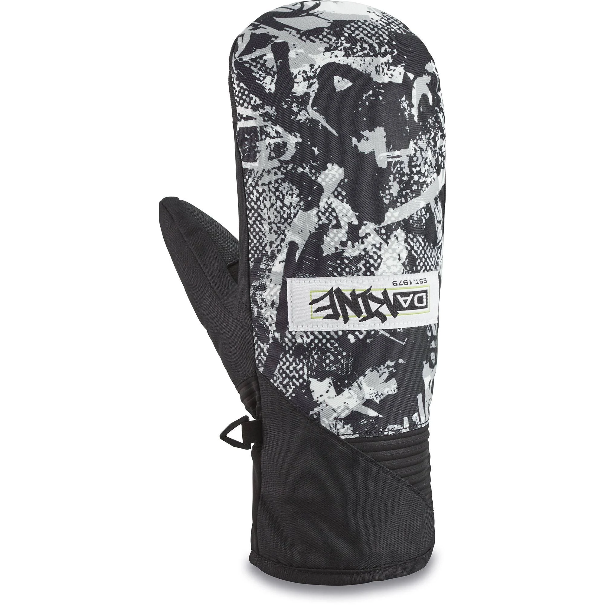 Dakine Crossfire Mitt Mens Large/9 Snowboard Ski Mittens Street Art Graffiti New