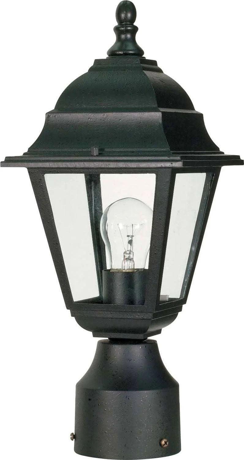 Nuvo 60/548 Briton 1 Light 14 inch Textured Black Outdoor Post Lantern