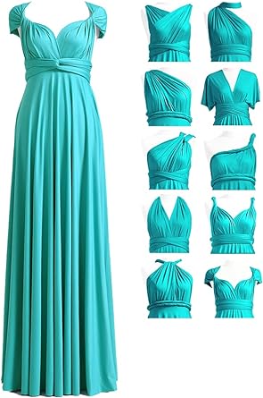 72styles Infinity Dress with Bandeau, Convertible Bridesmaid Dress, Long, Plus Size, Multi-Way Dress, Twist Wrap Dress