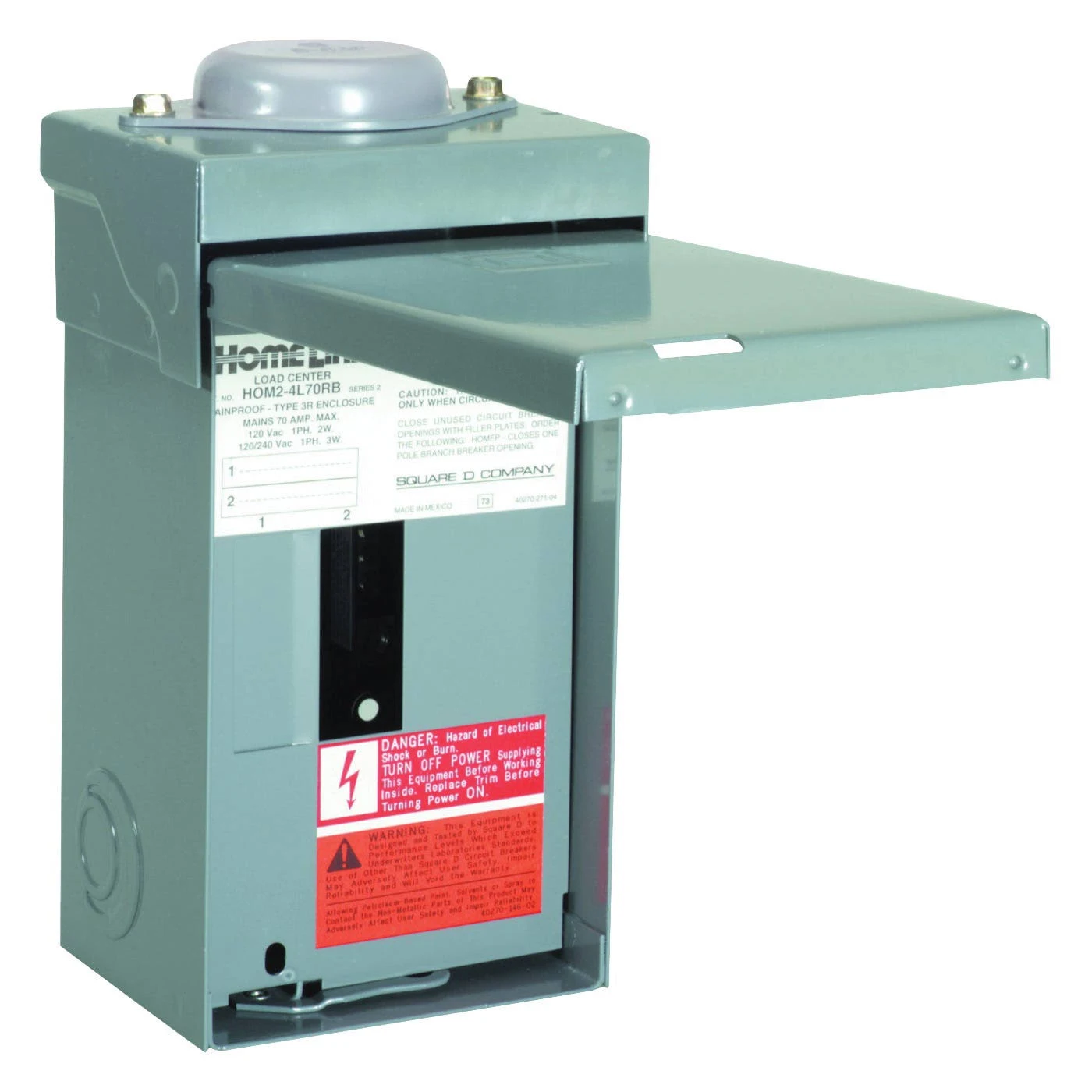 Square D HOM24L70RBCP Homeline 70 Amp Main Lug Load Center