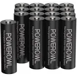 Powerowl AA Rechargeable Batteries 2800mAh High Capacity Batteries 1.2V NiMH Low Self Discharge