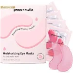 Pink Under Eye Patches for Dark Circles by Grace & Stella 24-Pairs