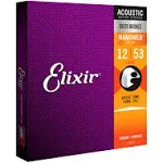 Elixir 11052 Nanoweb 80/20 Bronze Acoustic Guitar Strings