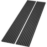 ROOMTEC Acoustic Wood Wall Panels, 94.49” x 12.6” Soundproof Wall Panels, Wood Slat Wall Panels for Wall Decor (Black)