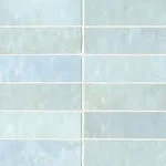 Bedrosians Cloe Baby Blue 2-1/2-in x 8-in Glossy Ceramic Subway Wall Tile (10.64-sq. ft/ Carton)