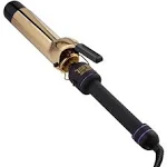 HOT TOOLS 24K Gold Barrel Curling Iron 1.5&#034; with Clamp for Loose Curls