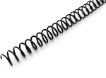 Binditek 100 Pack Plastic Spiral Binding Coils 10mm (3/8&#034;) 75 Sheet Capacity.