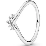 Pandora | 198282CZ Tiara Wishbone Ring 9 / Silver