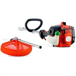 Versatile and Portable 128LD Gas Trimmer with Detachable Shaft and 28-cc Engine