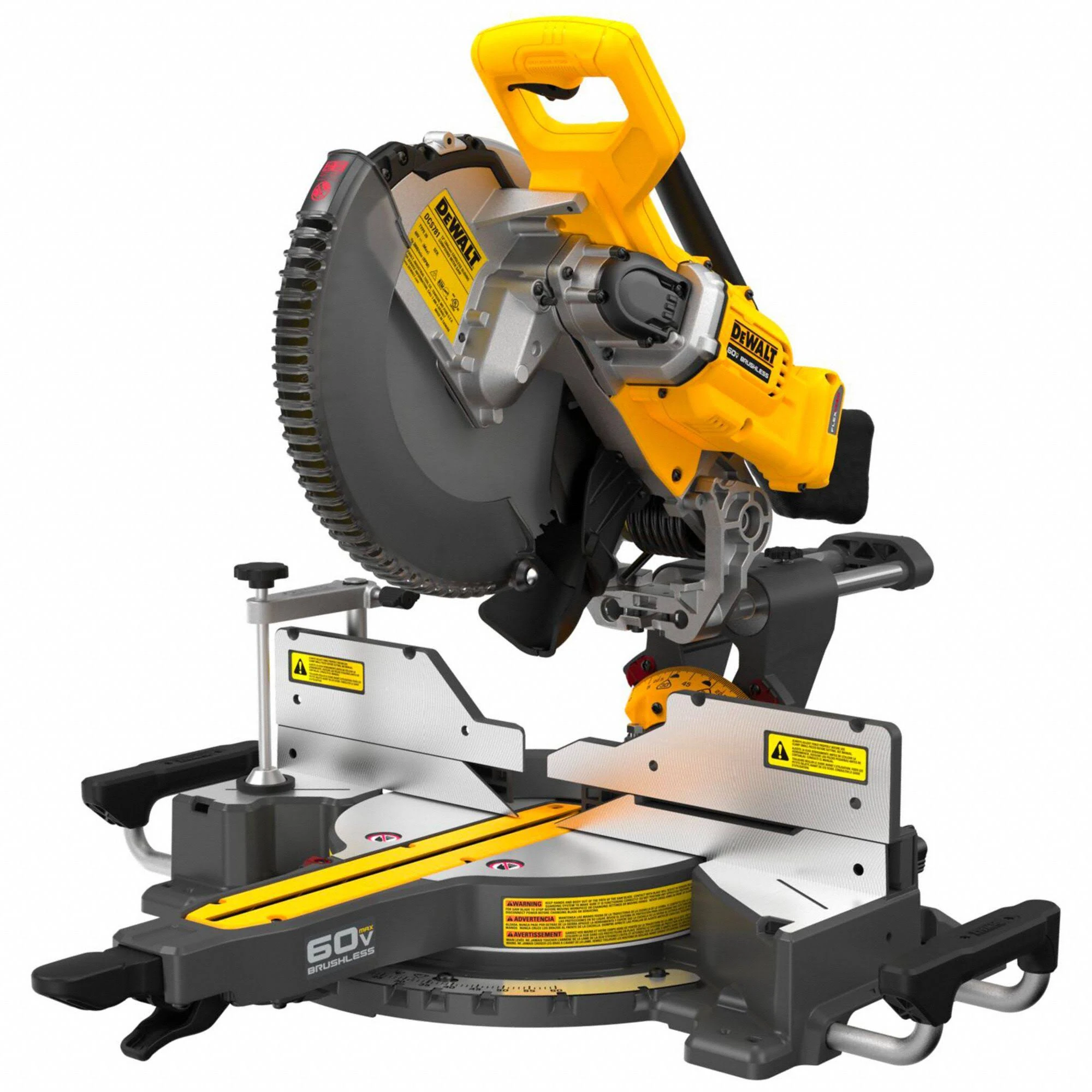 DeWalt DCS781B 60V Max Brushless 12 in. Double Bevel Sliding Miter Saw, Tool Only