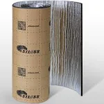 Siless Liner 157 Mil 36 Sqft Aluminum Foil Finish Car Sound Deadening & Heat Insulation Closed Cell Foam - PE Foam Sound Deadener