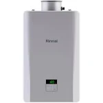 Rinnai Re Series 9.8 GPM 199,000 BTU Indoor Liquid Propane Non-Condensing Tankless Water Heater - RE199iP