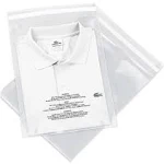 Spartan Industrial - 10” x 12” (100 Count) Self Seal Clear Poly Bags with Suffocation Warning for Packaging, T Shirts & Shipping - Permanent Adhesive