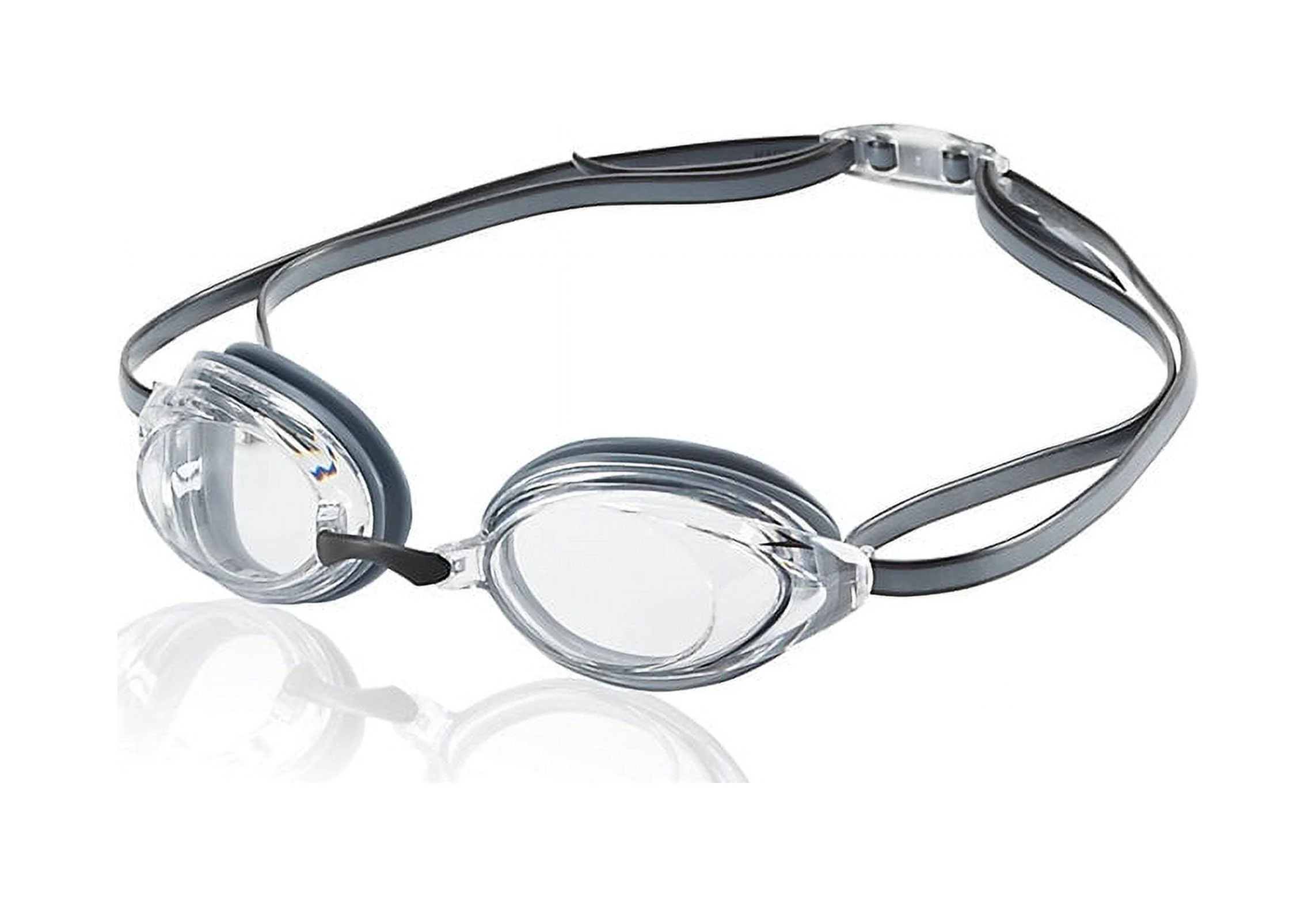 Speedo Vanquisher 2.0 Clear and Gray Swimming Sport Goggles