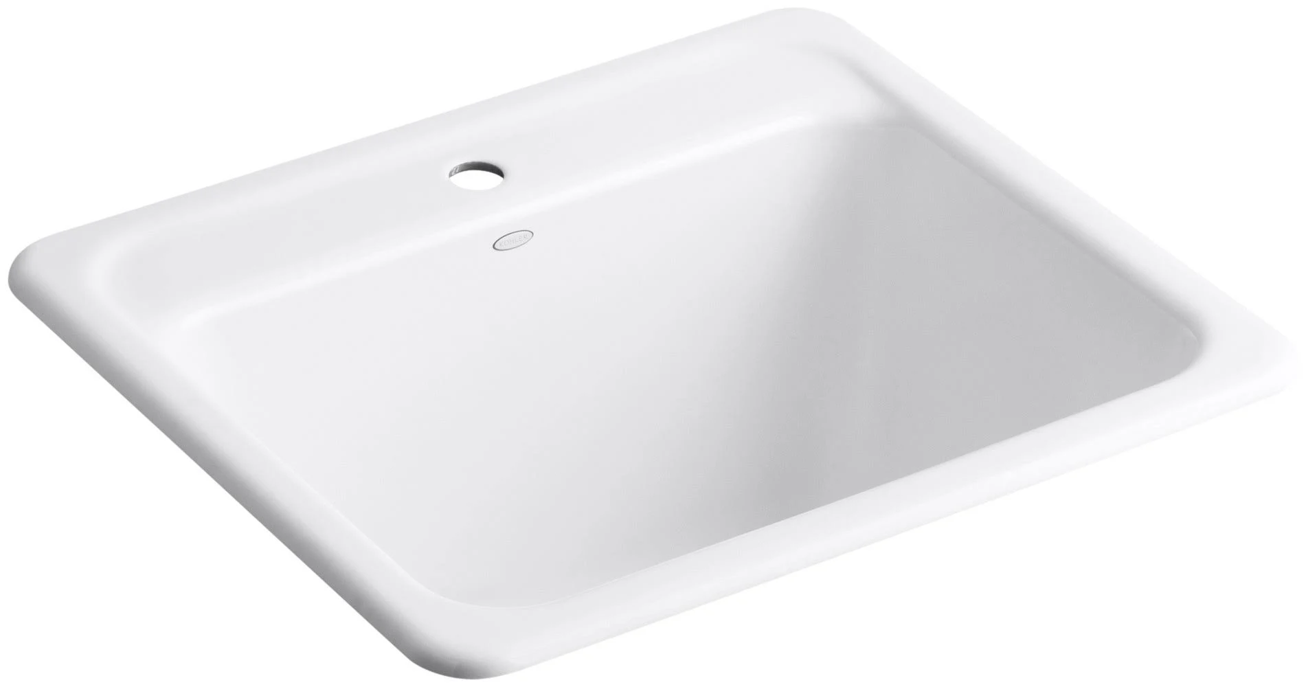 KOHLER K-19017-2-0 Glen Falls Utility Sink White