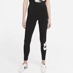 Nike Sportswear Essential High Rise Leggings 'Black White' S