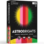 Astrobrights Color Cardstock -Vintage Assortment, 65lb, 8.5 x 11, Assorted, 250/Pack