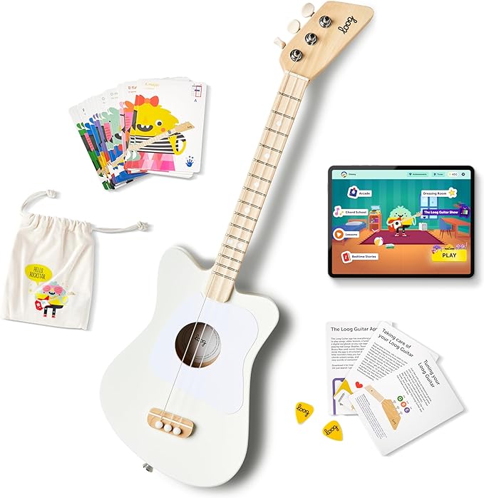 Loog Mini Acoustic Guitar White