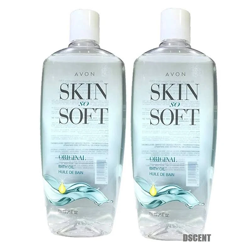 Avon Skin So Soft Original Bath Oil Bonus Size 25 oz. Lot of (2)