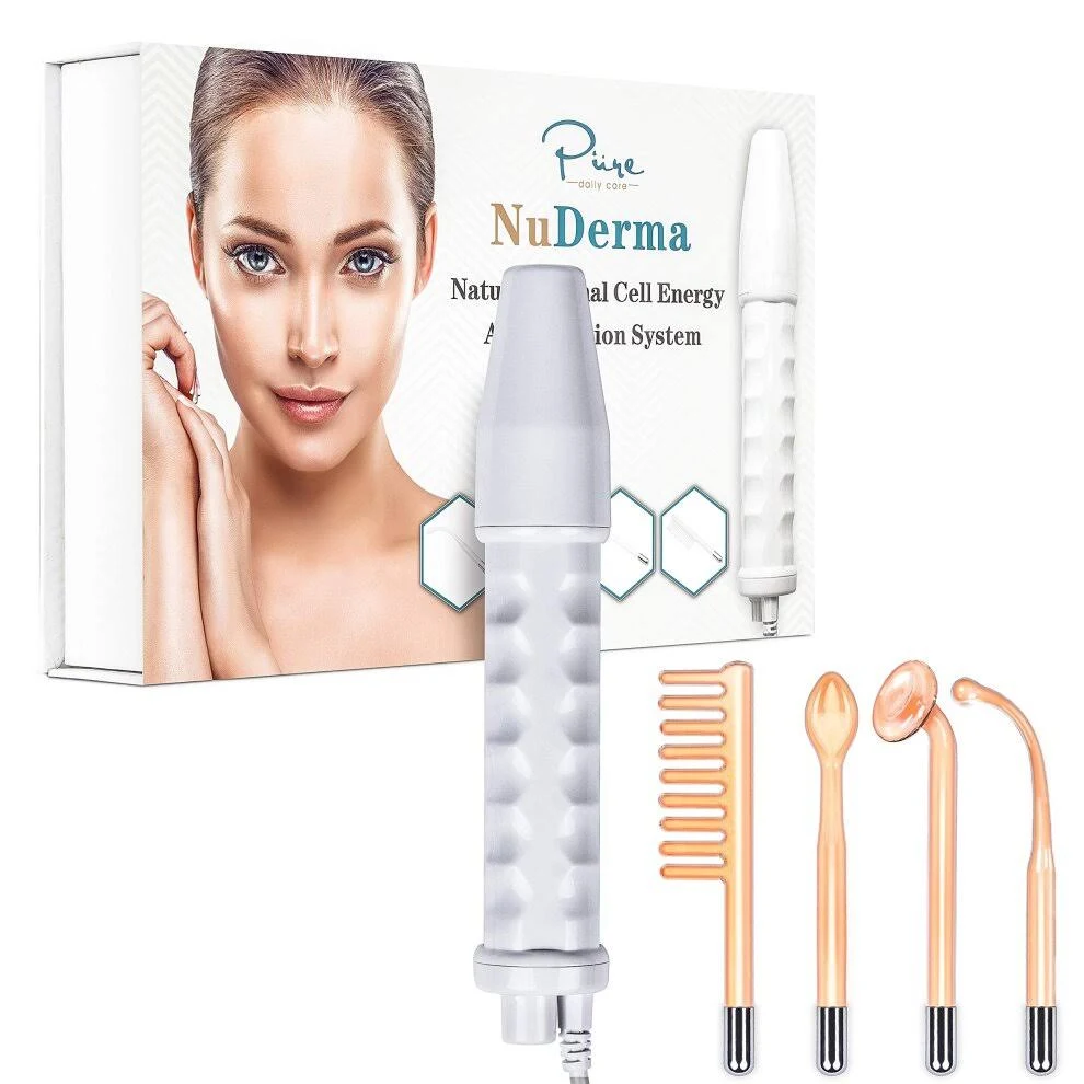 Nuderma Portable Handheld High Frequency Skin Therapy Wand Machine