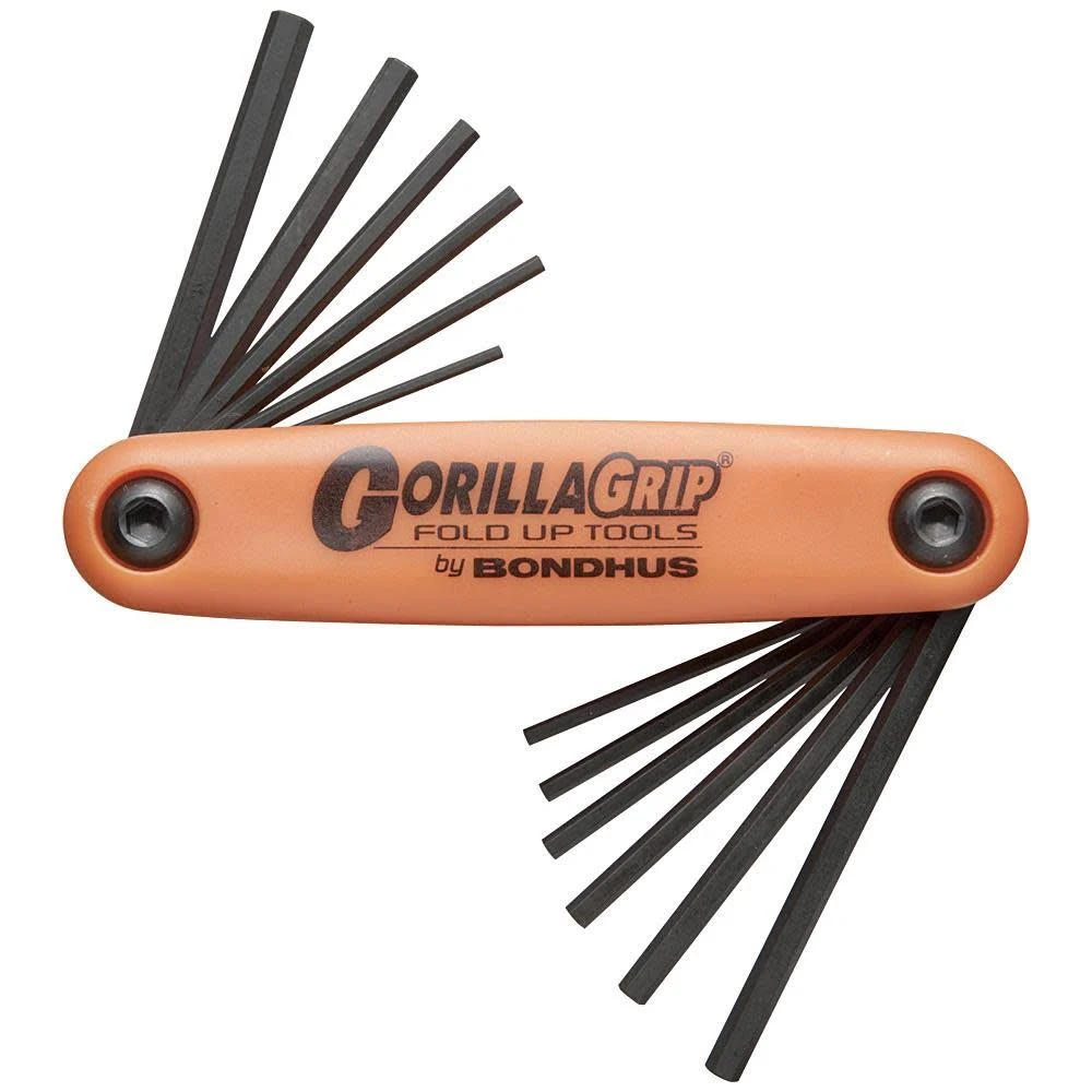 Bondhus Set 12 Hex GorillaGrip Fold-Up Tools 12550