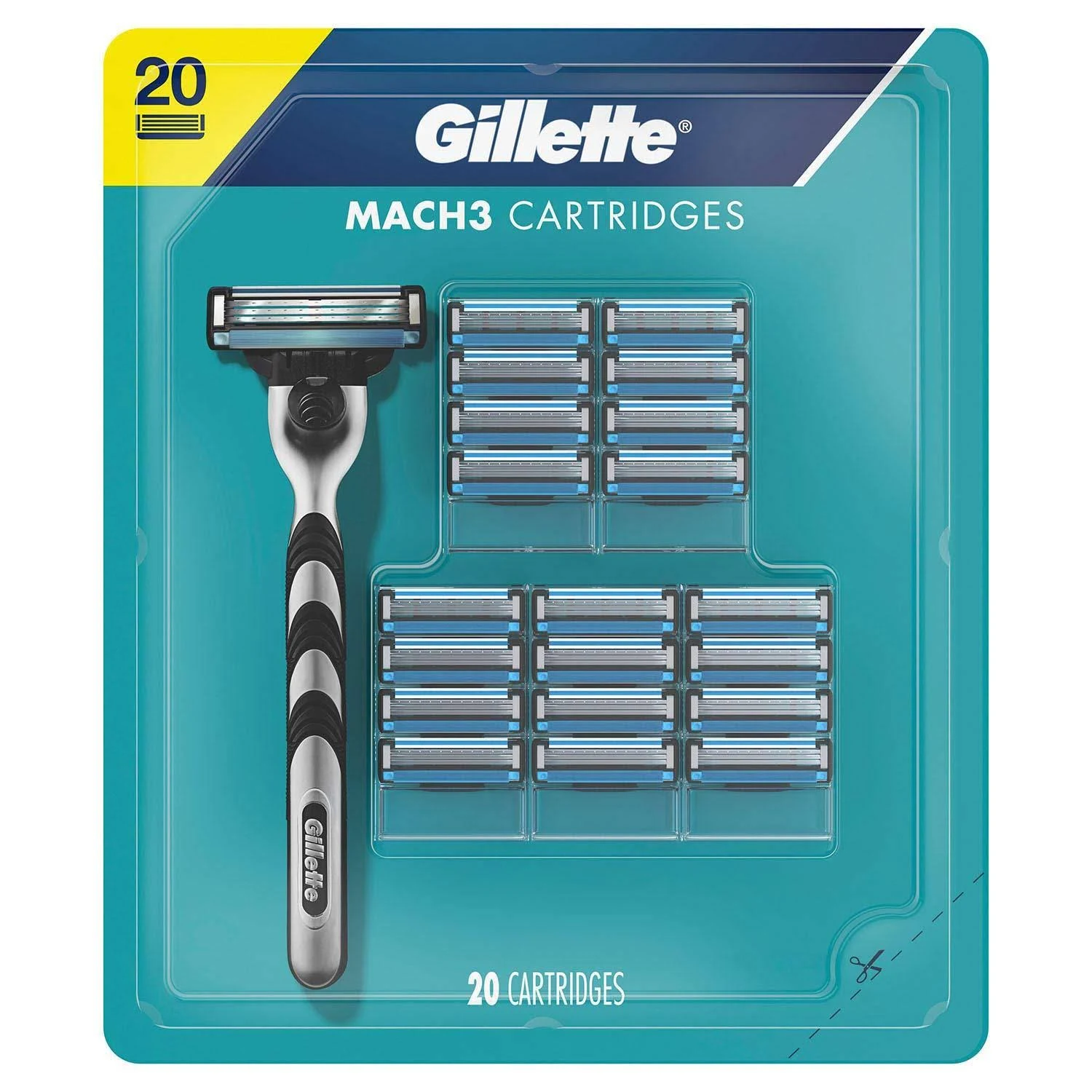 Mach3 Men's Razor Blades - 20 ct