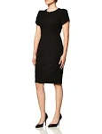 Calvin Klein Tulip-Sleeve Sheath Dress - Black - Size 2