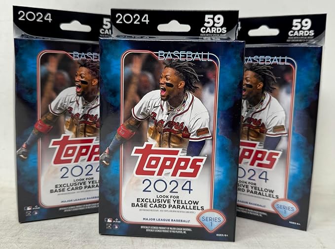 Topps 2024 Series 1 Baseball Hanger Packs - 3 Hanger Packs