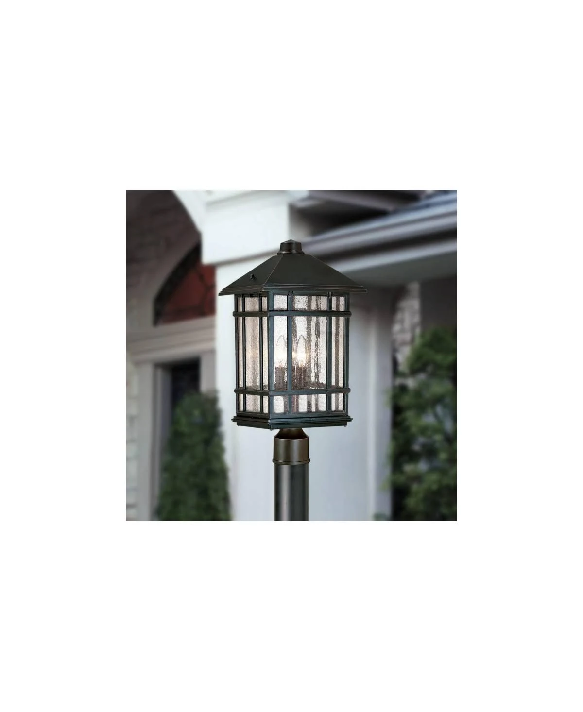 Kathy Ireland Sierra Craftsman 18&quot; High Bronze Outdoor Post Light | www.lampsplus.com