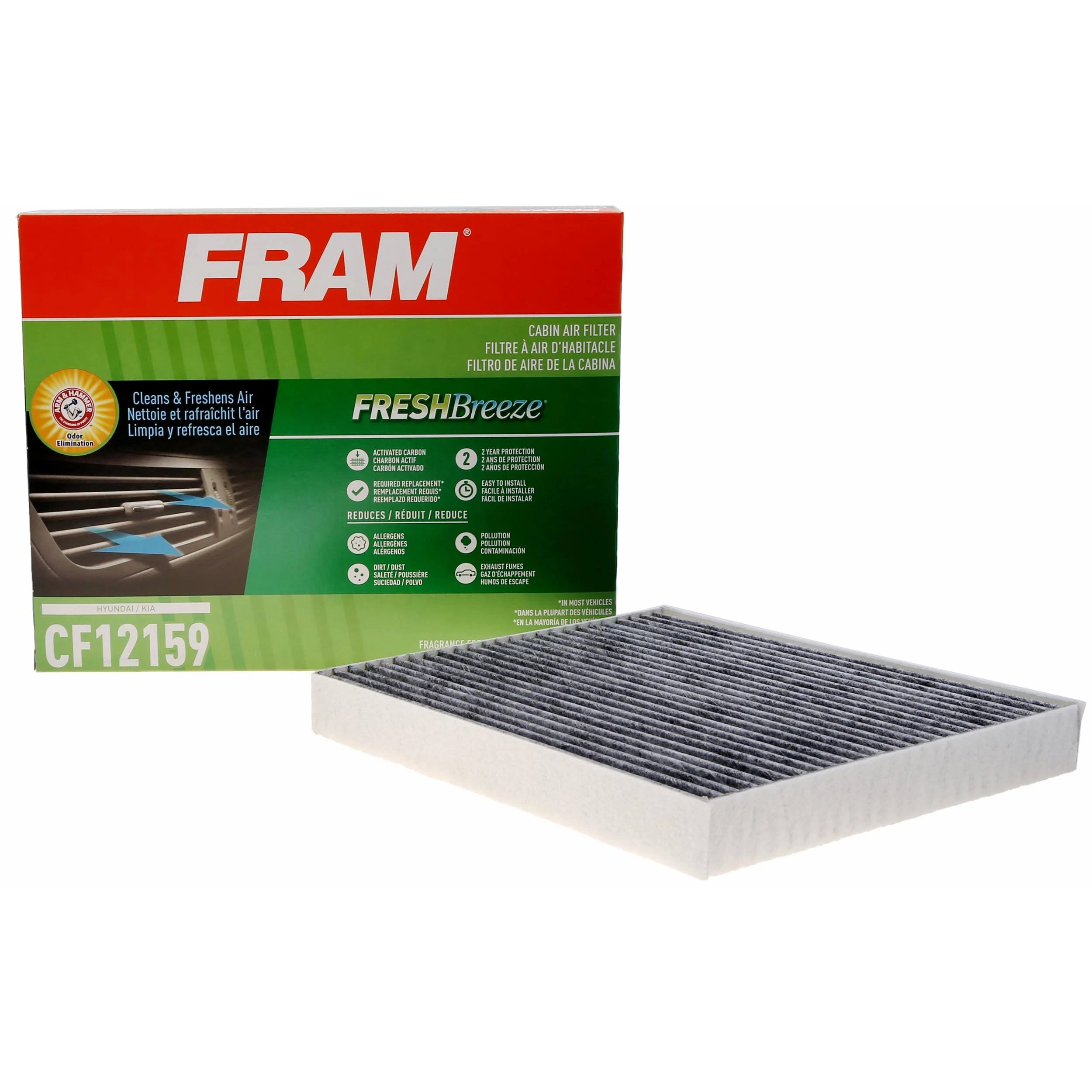 FRAM CF10709 Fresh Breeze Cabin Air Filter Arm &amp; Hammer for Hyundai/Kia