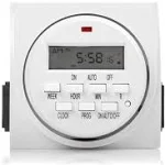 Century 7 Day Heavy Duty Digital Programmable Timer - Dual Outlet