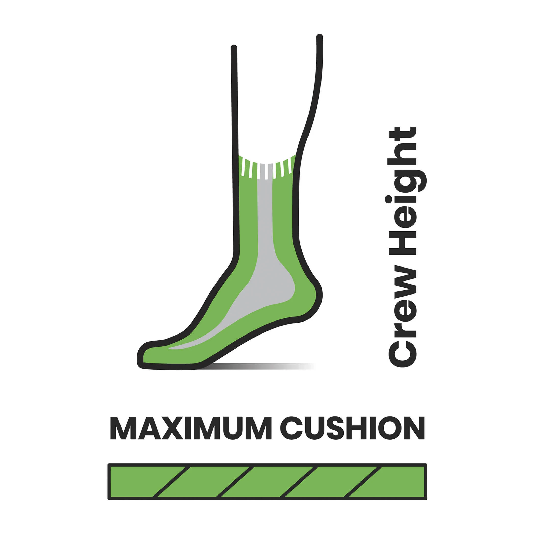 Smartwool Mountaineer Classic Edition Maximum Cushion Crew Socks - Charcoal - S