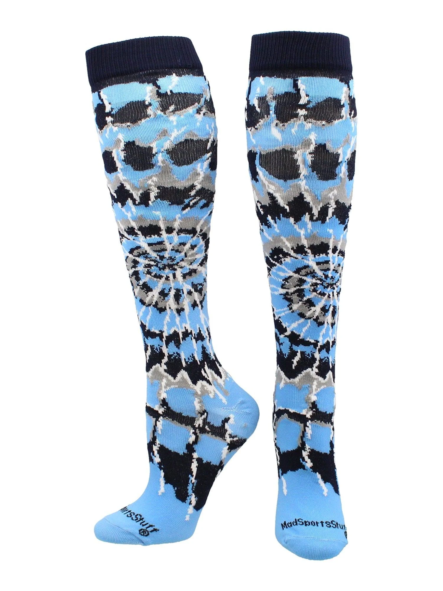 MadSportsStuff Crazy Tie Dye Socks Over The Calf