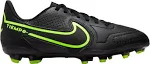 Size 6Y - Nike Jr Legend 9 Club FG/MG Soccer Cleats DA1331-070  Black/Volt