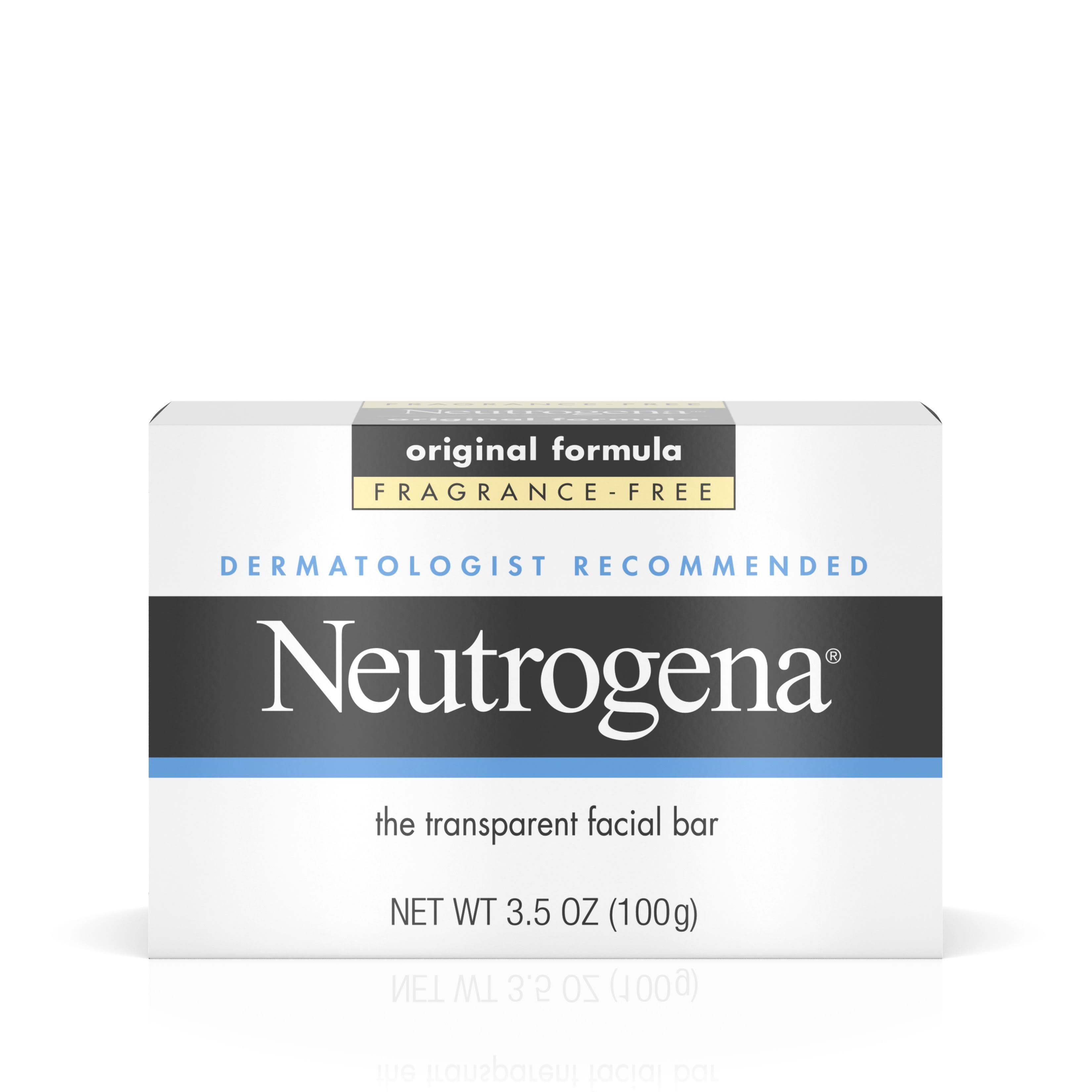 Neutrogena Original Fragrance-Free Transparent Facial Bar (3.5 oz)