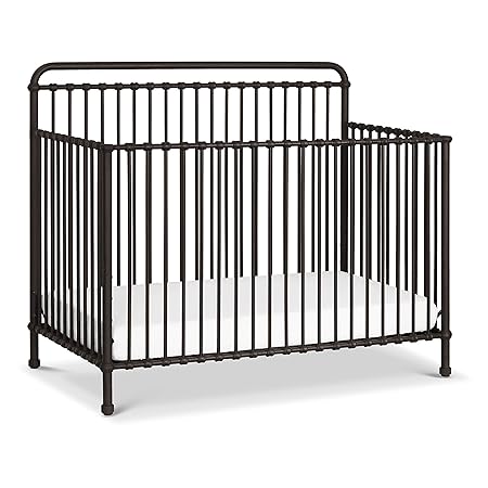 Namesake Winston 4-in-1 Convertible Metal Crib in Vintage Iron, Greenguard Gold Certified