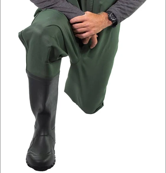 Cascades Forest Green Cleated 2-Ply Rubber Chest Wader