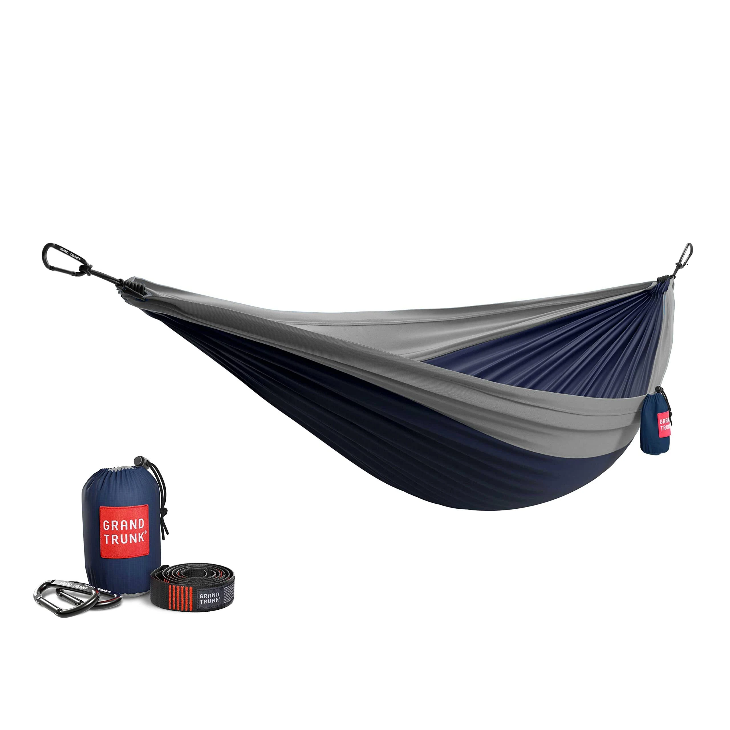 Grand Trunk Double Deluxe Parachute Nylon Hammock With Straps