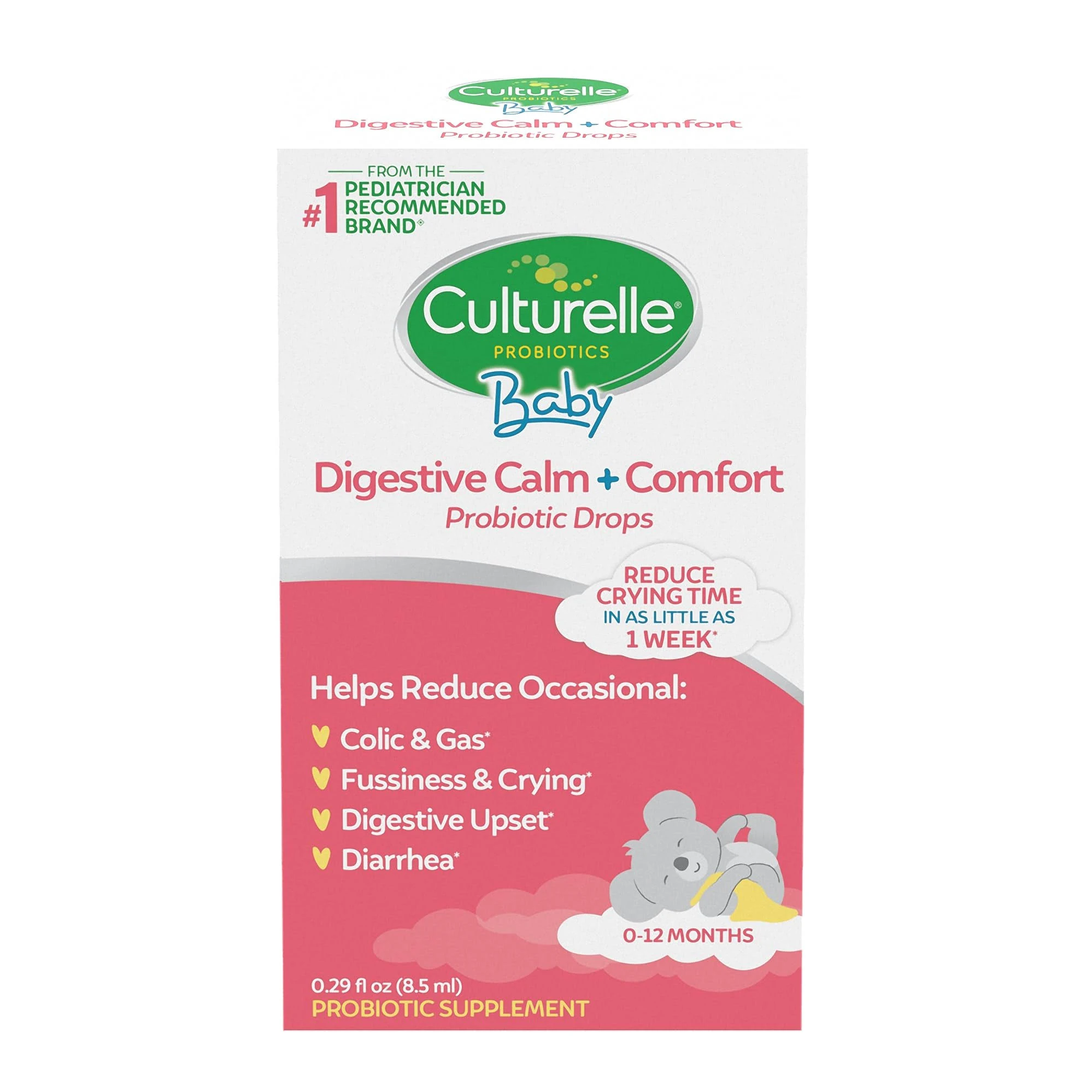 Baby, Digestive Calm + Comfort, Probiotic Drops, 0-12 Months, 0.29 fl oz (8.5