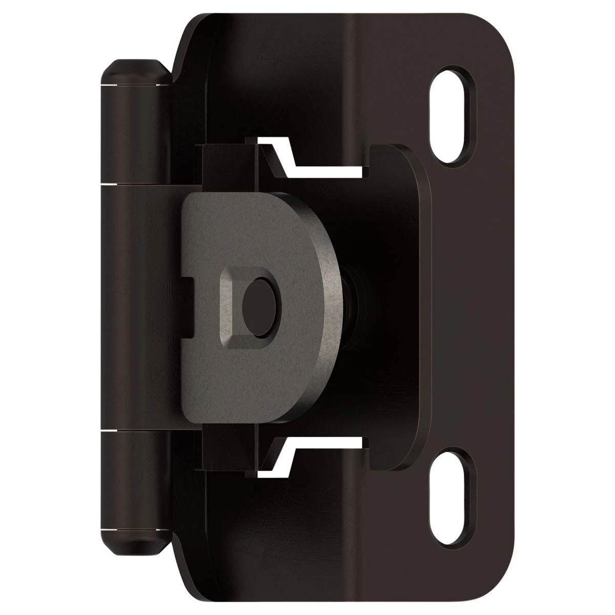 Amerock | Double Demountable Cabinet Hinge | 1/2 inch (13 mm) Overlay Hinge | Oil Rubbed Bronze | 2 Pack | Self-Closing Hinge | Cabinet Door Hinge