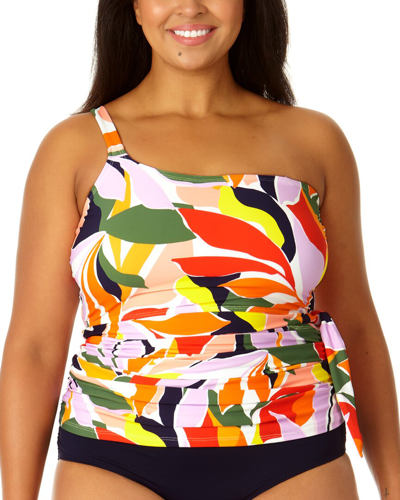 Anne Cole Assymetric Tie Side Tankini