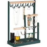 ProCase Jewelry Organizer Jewelry Stand Jewelry Holder Organizer, 4-Tier Necklace Organizer with Ring Tray, Small Cute Aesthetic Jewelry Tower