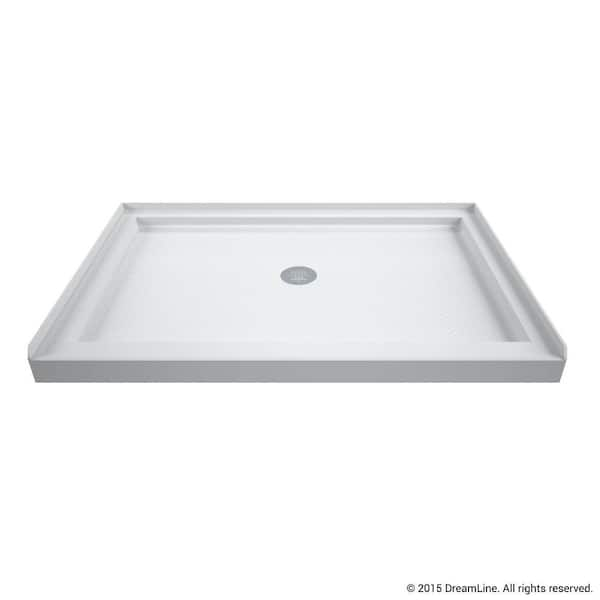 DreamLine DLT-1136480 Slimline 36-Inch x 48-Inch Single Threshold Shower Base, White