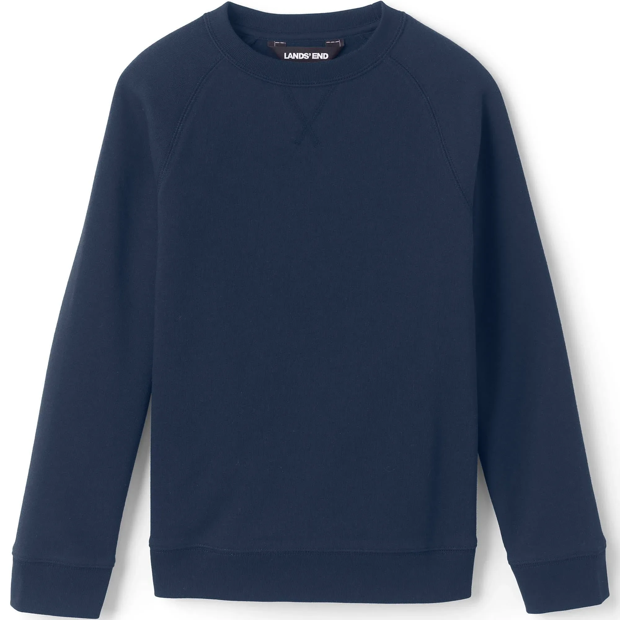 Lands' End School Uniform Adult Unisex Crewneck Sweatshirt - Classic Navy