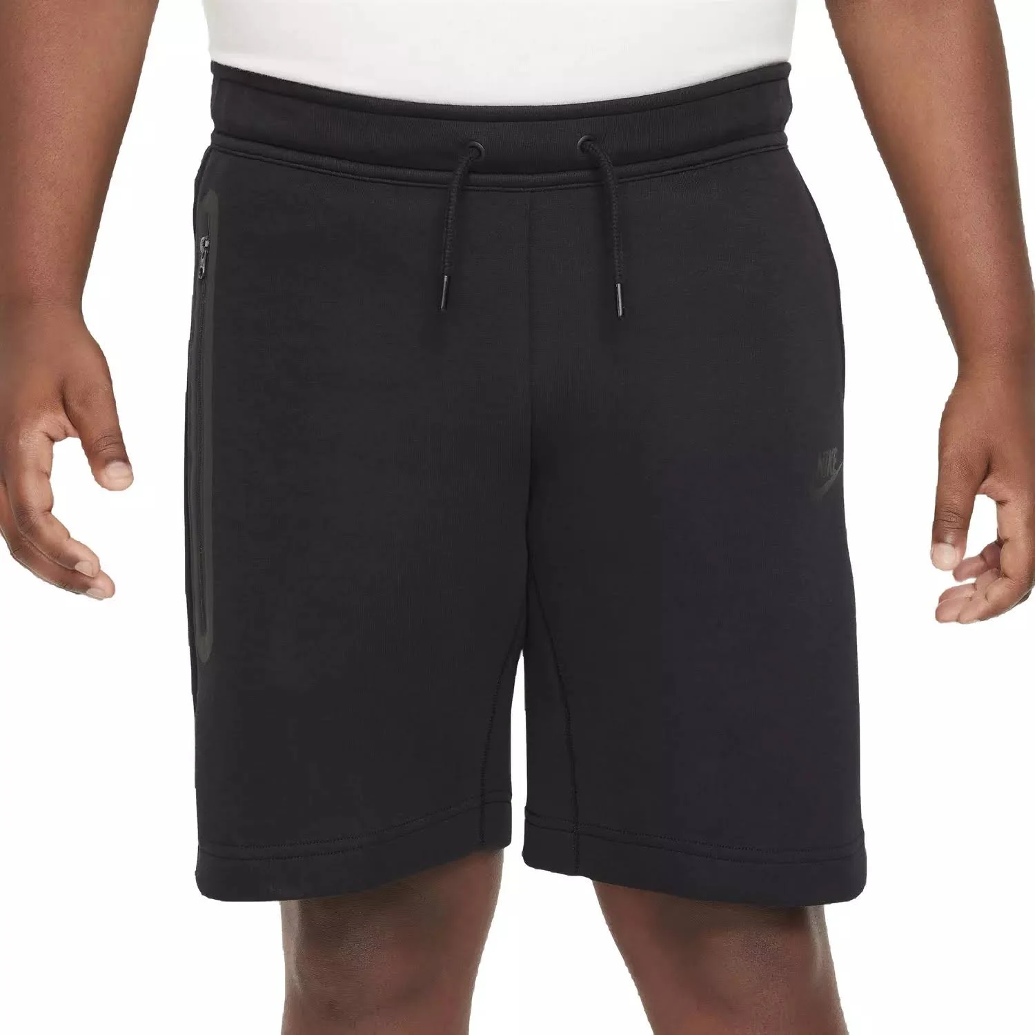 Nike Big Boys' Sportswear Tech Fleece Shorts - Black, Size: XL+ Kids Plus, Fleece ...