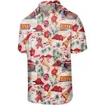 FOCO Men's NFL Team Logo Floral Tropical Button Up Shirt